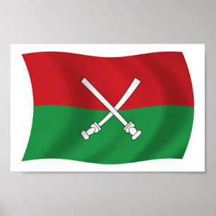 Hainan Li & Miao Flag Poster Print