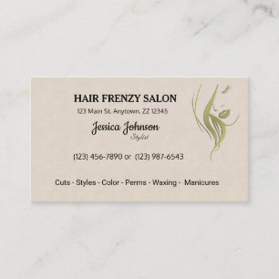 Hair Salon Beauticitic Cartões de visitas