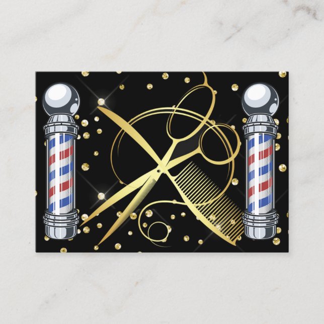 Hair Stylist - Barber Cartão de visita (Frente)