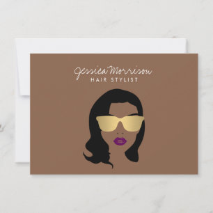 Hair Stylist Beauty Girl Brown Gift Certificate