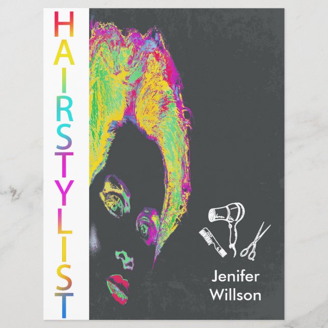 Hairstylist Flyer (Frente)