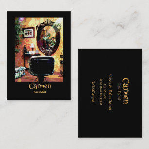 Hairstylist Sassy Hair Salon Cartão de visita