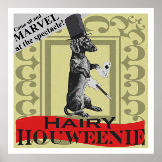 Hairy Houweenie! Poster de "Carnaval" do Cachorro