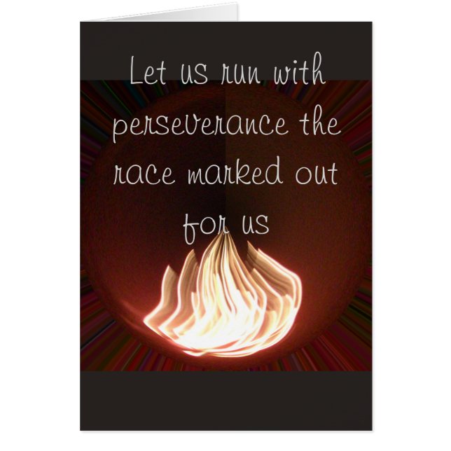 Hakuna Matata corre com cartão de perseverança (Frente)