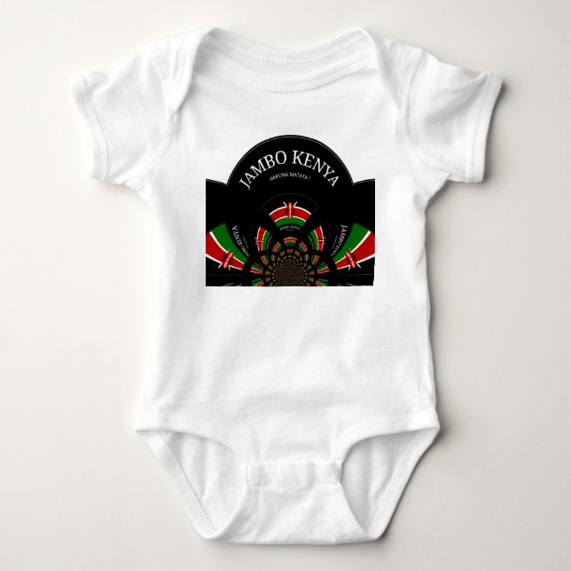 Hakuna Matata Jambo Kenya Capa Raglan T-Shirt (Frente)