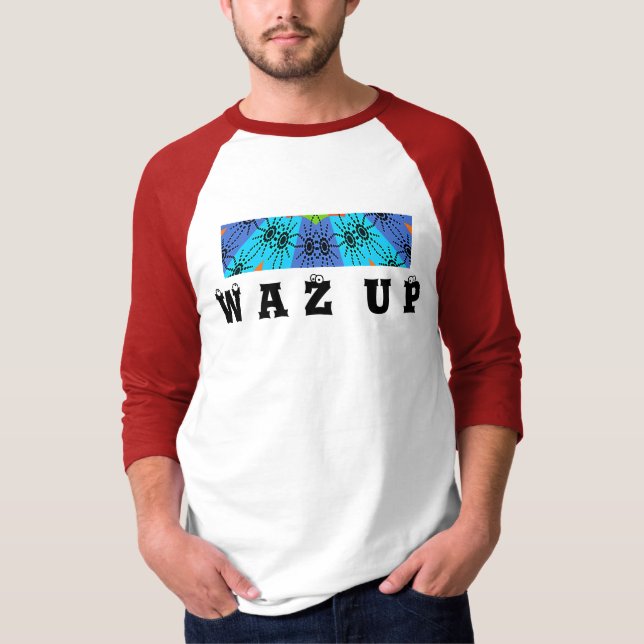 Hakuna Matata WAZ UP Basic Ringer T-Shirt (Frente)