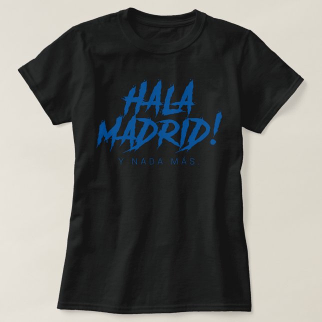 Hala Madrid - Camiseta Essencial (Frente do Design)