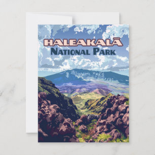 Haleakala National Park Maui Volcano Hawaii Card
