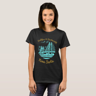 Halifax e Dartmouth Nova Scotia T-shirt aqua