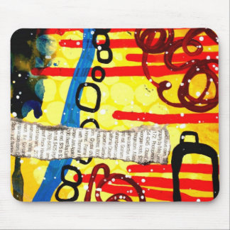 Hallie Engel Mousepad urbano amarelo