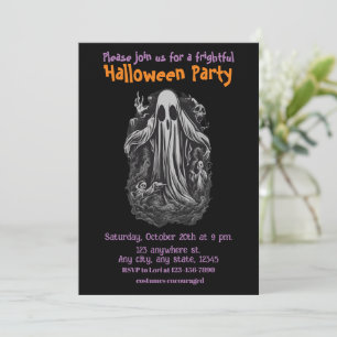 Halloween, 8 espírito, assustador, convite de fest