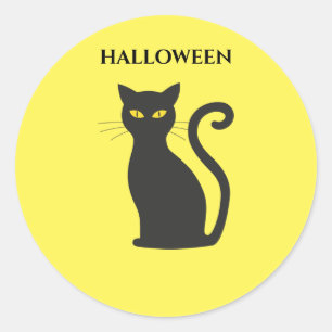 HALLOWEEN, adesivos pretos de gatos.