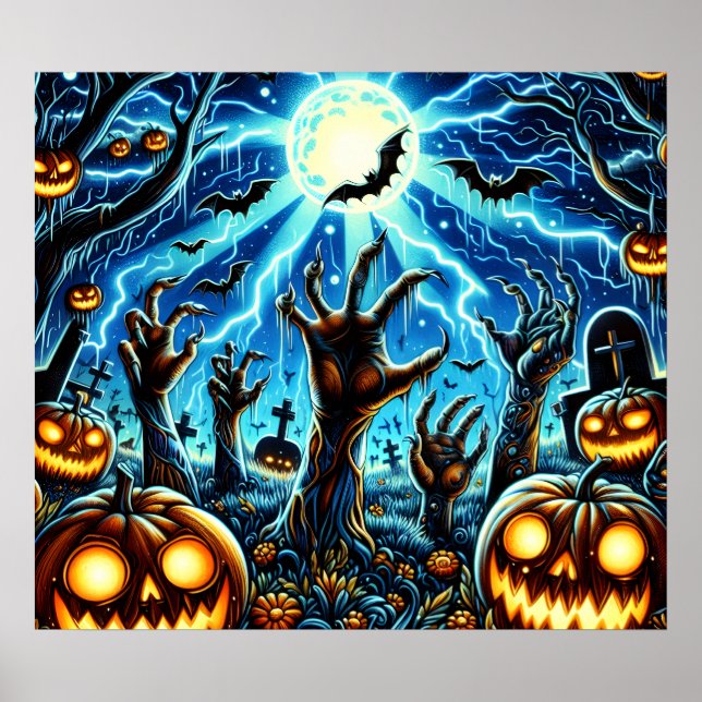 Halloween Art Poster (Frente)