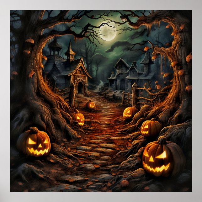 Halloween Art Poster (Frente)