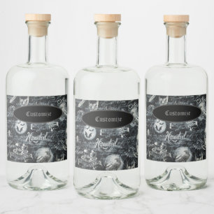 Halloween Assombrado Negro e Branco