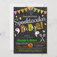 Halloween Baby-Q Gênero Convite de festas Revelaçã
