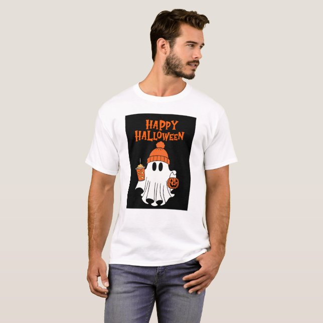 Halloween Basic Dark T-Shirt for man confortable (Frente Completa)