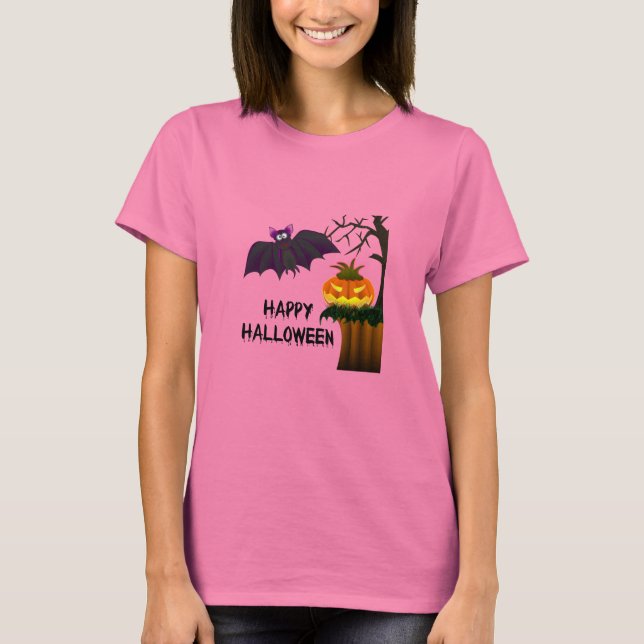 Halloween Bat T-Shirt (Frente)