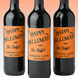 Halloween Bonito, Nome, Rótulos de Vinho Laranja 6