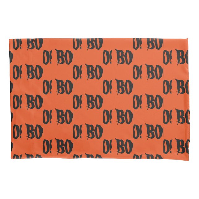 Halloween BOO! Capa de Travesseiro (Frente)