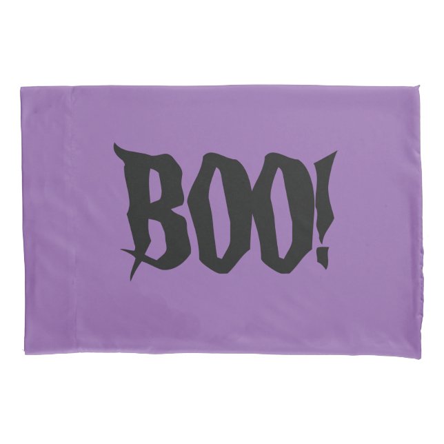 Halloween BOO! Capa de Travesseiro (Frente)