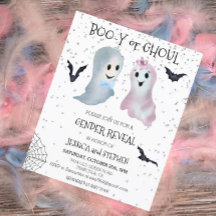 Halloween Boo-y e Ghoul Gênero Revelam Fantasmas