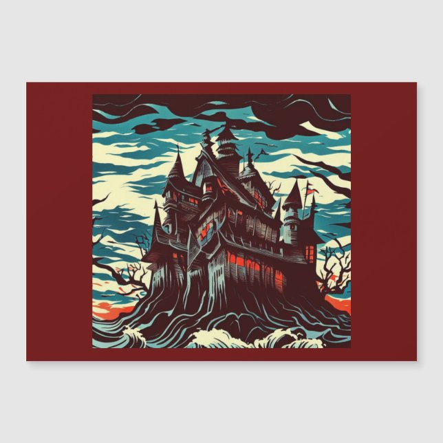 Halloween - Castelo Assombrado Woodcut 4 (Frente)