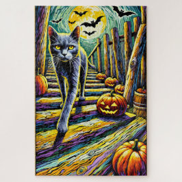 Halloween Cat 1000 Piece Quebra-cabeça