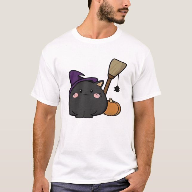 Halloween Cat Oversized T-Shirt (Frente)