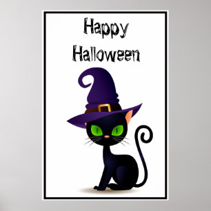 Halloween Cat Poster