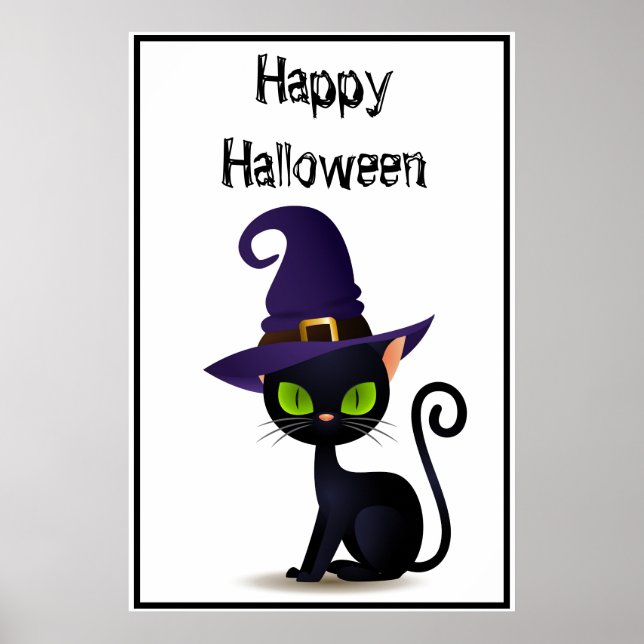 Halloween Cat Poster (Frente)