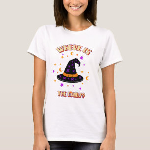 Halloween Cute T-Shirt Witch Hat Onde Está O Docin