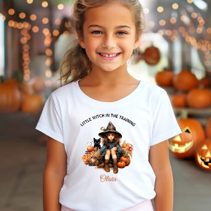Halloween Cute Witte Name Girl T-Shirt