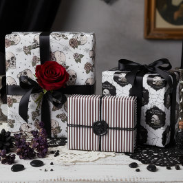 Halloween de gótico Preto e Branco