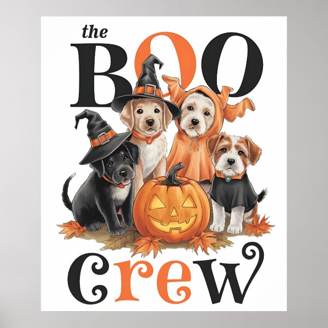 Halloween Dogs Art Poster (Frente)