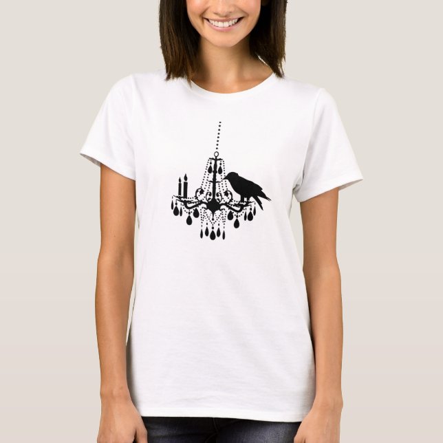 Halloween Edgy Chandelier T-Shirt (Frente)