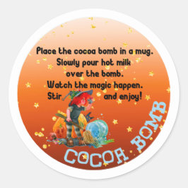 HALLOWEEN: Etiquetas de bombas de cacau, SKULL Cla