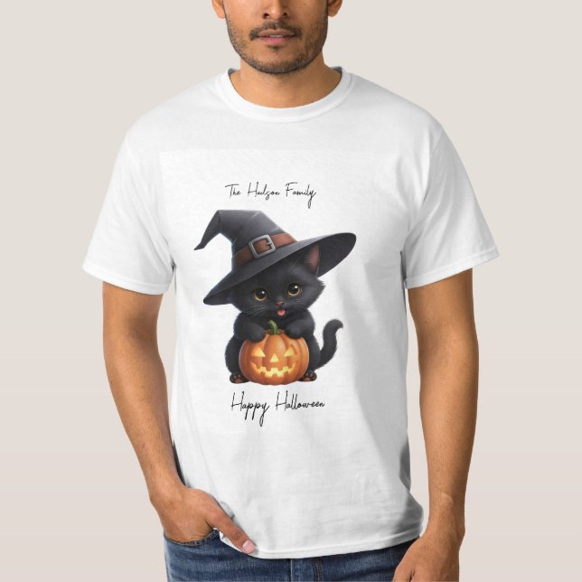 Halloween Family Old T-shirt (Frente)