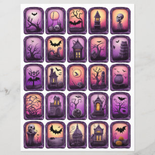 Halloween Fussy cortou quadros 20