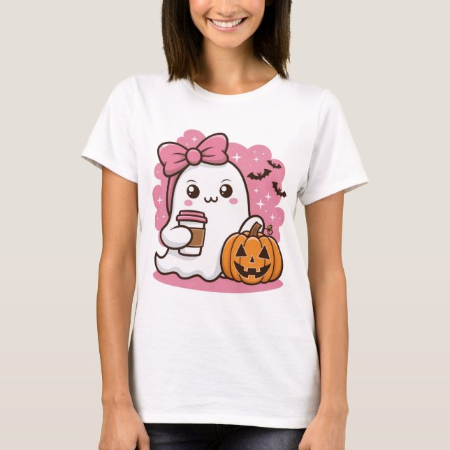 Halloween Ghost T-Shirt (Frente)