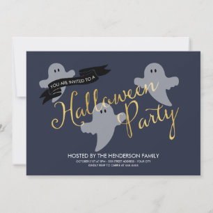 Halloween Ghosties - Convite do Festa de Halloween