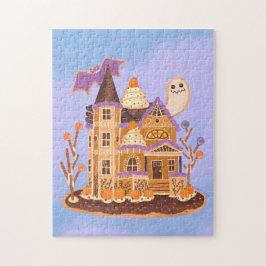 Halloween Gingerbird House Quebra-cabeça