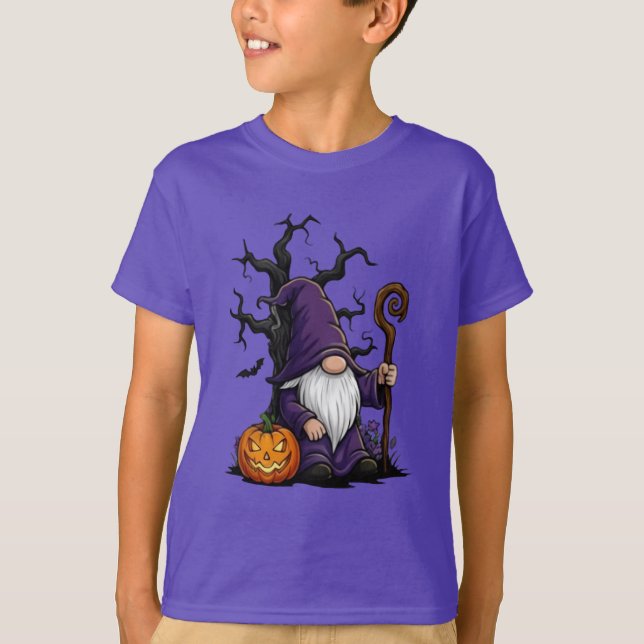 Halloween Gnome Kids T-Shirt (Frente)