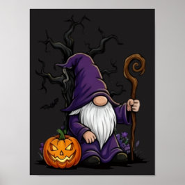 Halloween Gnome Poster