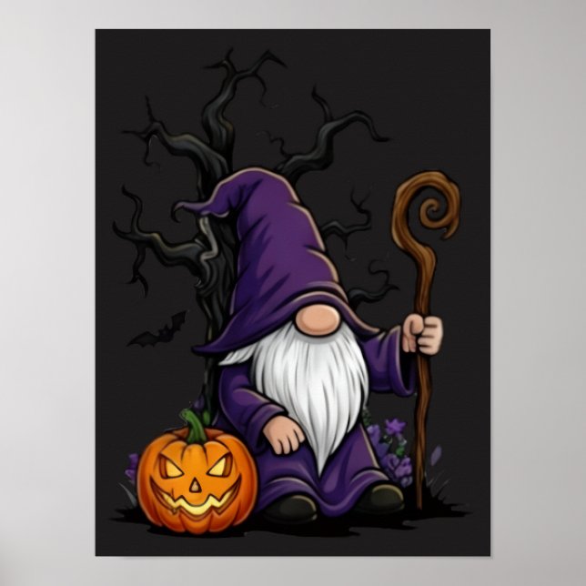 Halloween Gnome Poster (Frente)