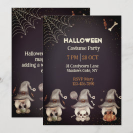 Halloween Gnomo Convite