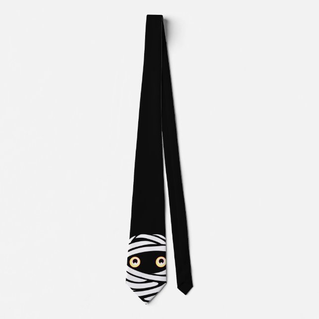 Halloween Gravatas Diversão Halloween Mummy Costum (Frente)