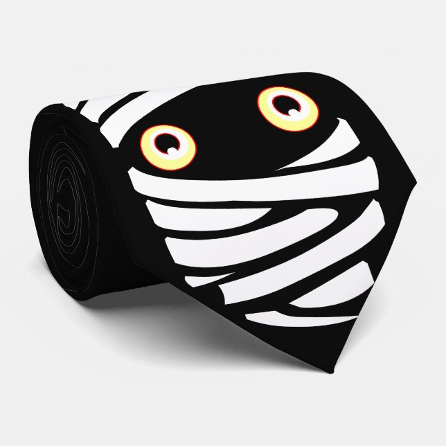 Halloween Gravatas Diversão Halloween Mummy Costum (Rolled)