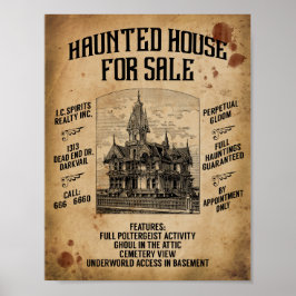 Halloween Hauneen House For Sale Poster