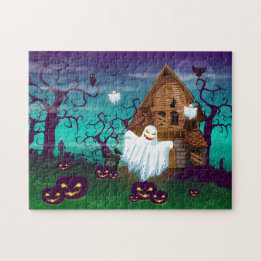 Halloween Hauneen House Quebra-cabeça
